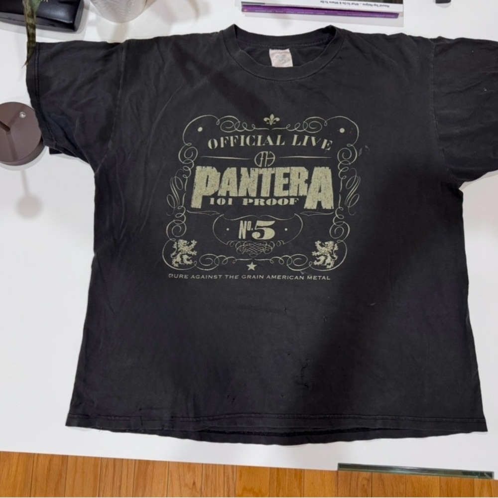 Pantera Official Live 101 Proof No.5 Collectors Tshirt with Authentic Signatures